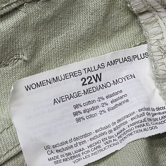 Gloria Vanderbilt Jeans Womens 22W Amanda Soft Touch Stretch Pants Desert Sage - Picture 8 of 11